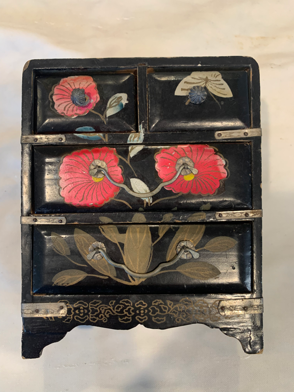 Vintage Japanese jewelry box hot